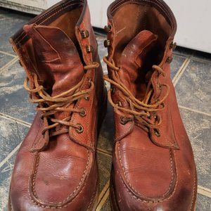 Frye Redwing Dakota Wedge Work Moc Toe Boots